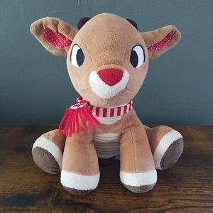 Rudolph Red-Nosed Reindeer 9" Plush Stuffed Toy Kids Preferred 2014 Christmas